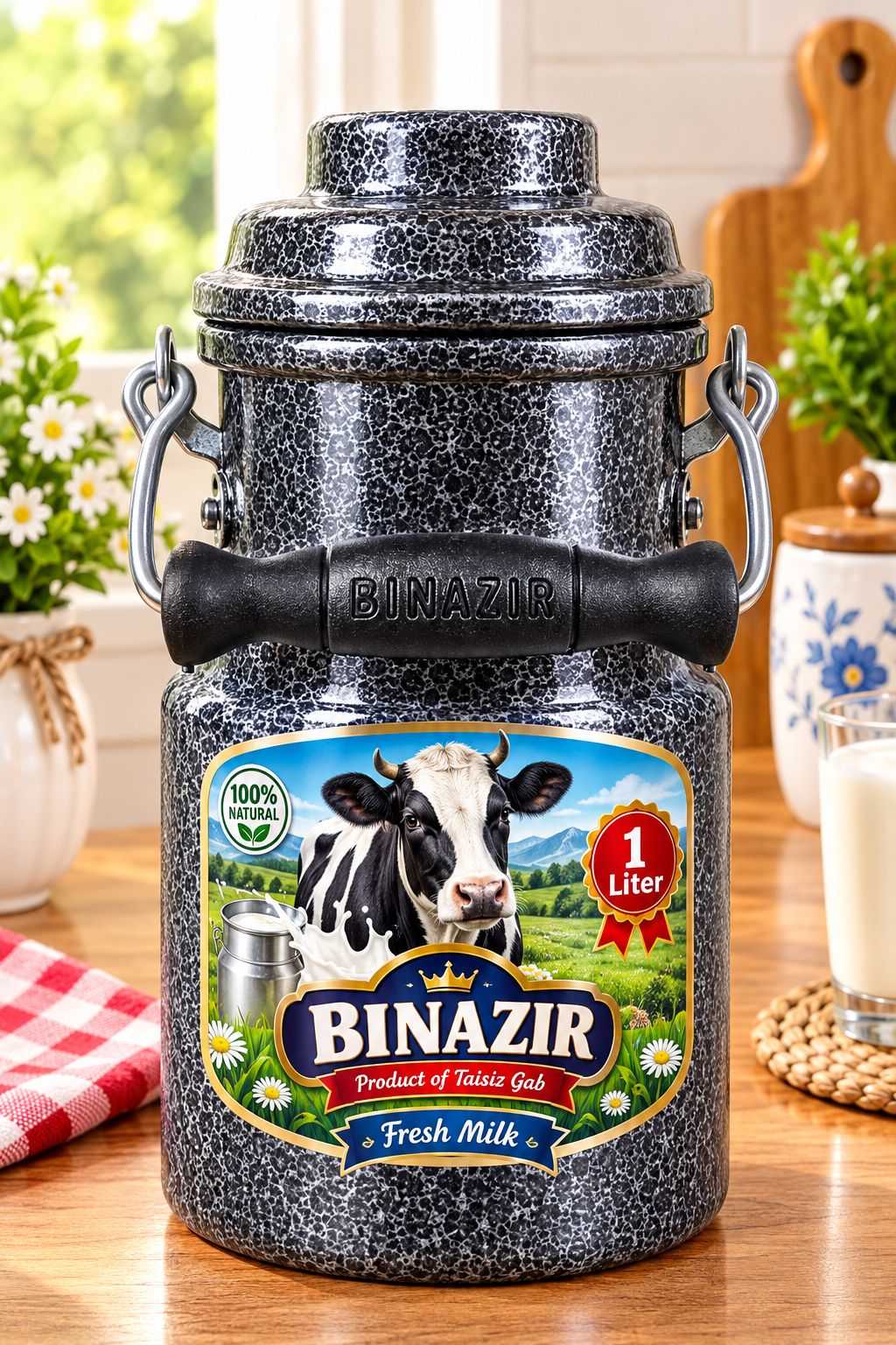دبه روغن و شیررنگی سایز۱لیتری
