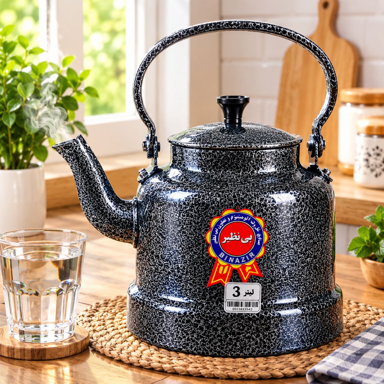کتری رنگی 3 لیتری(پودری الکترواستاتیک)